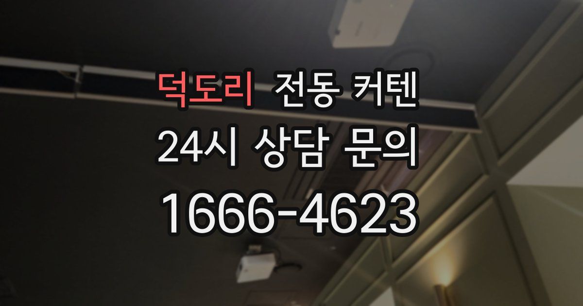 덕도리 전동 커텐