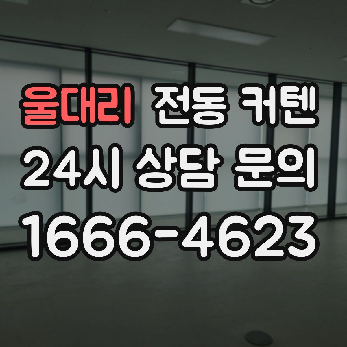 울대리 전동 커텐