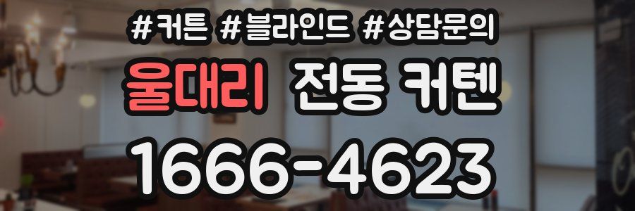 울대리 전동 커텐