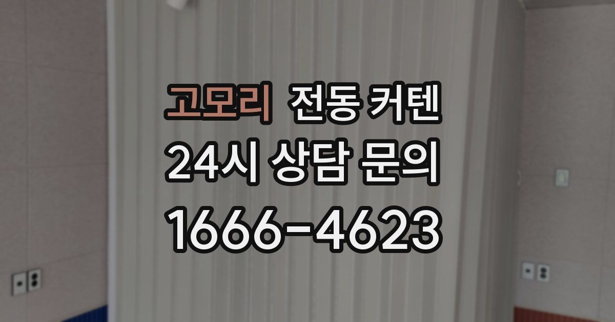 고모리 전동 커텐