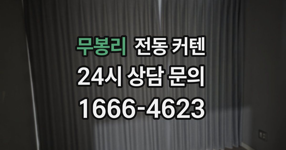무봉리 전동 커텐