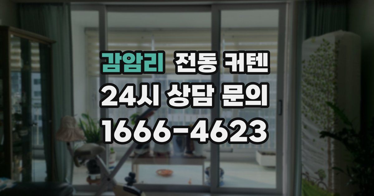 감암리 전동 커텐