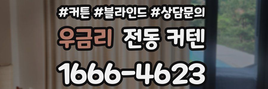 우금리 전동 커텐