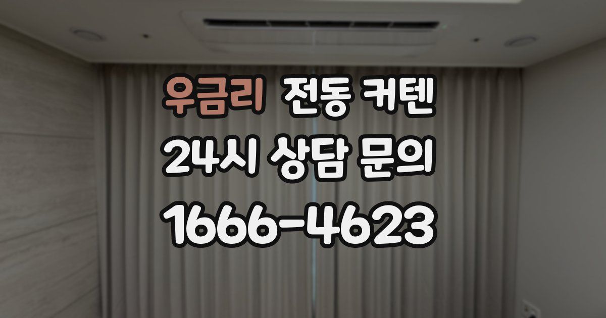 우금리 전동 커텐
