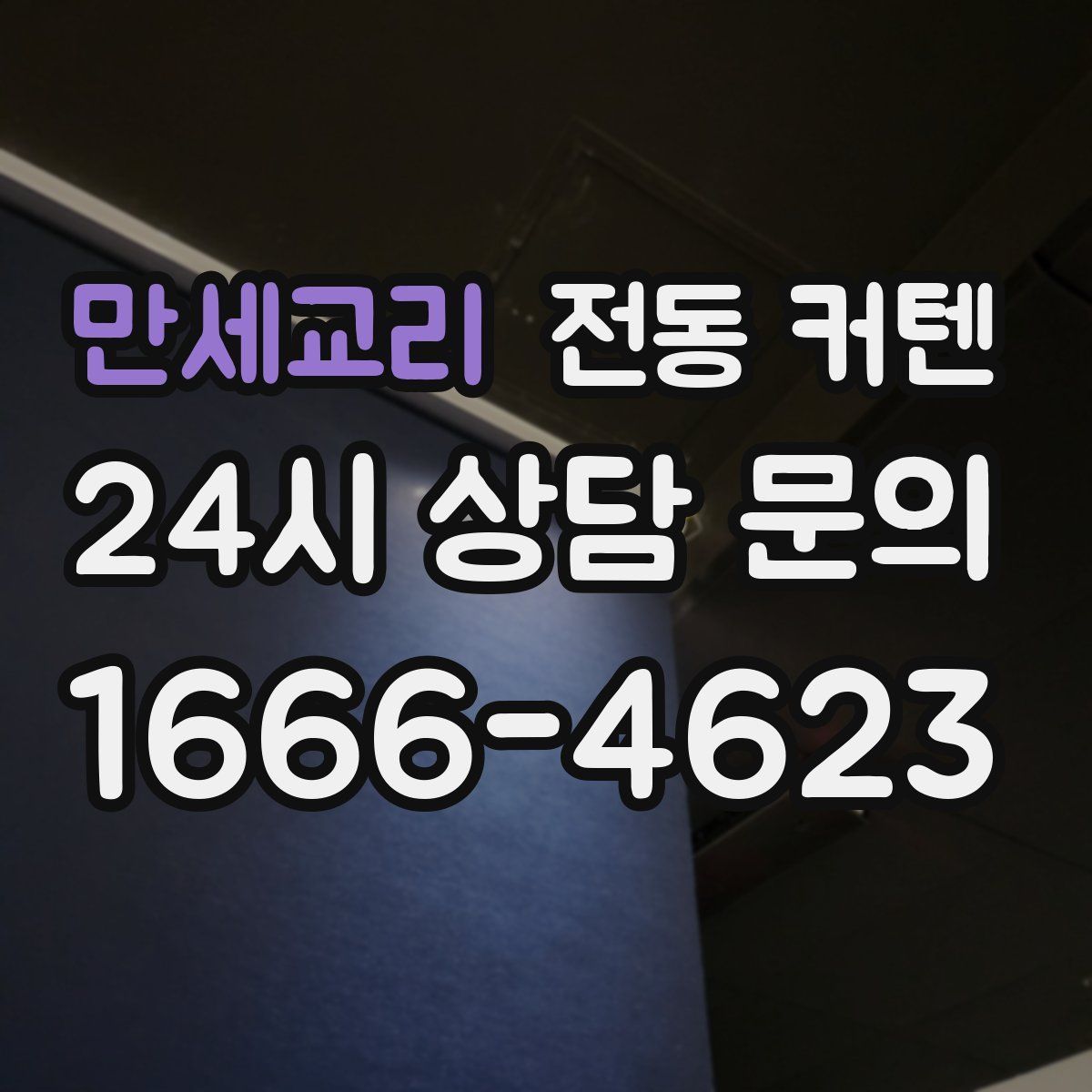 만세교리 전동 커텐