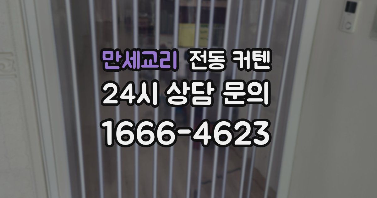 만세교리 전동 커텐