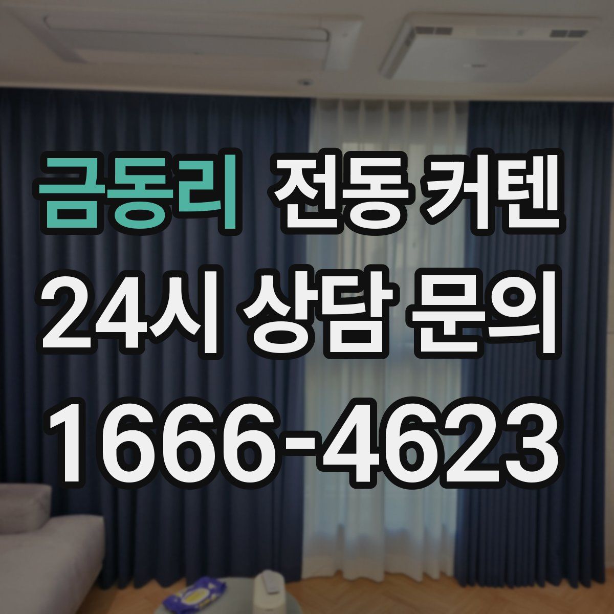 금동리 전동 커텐