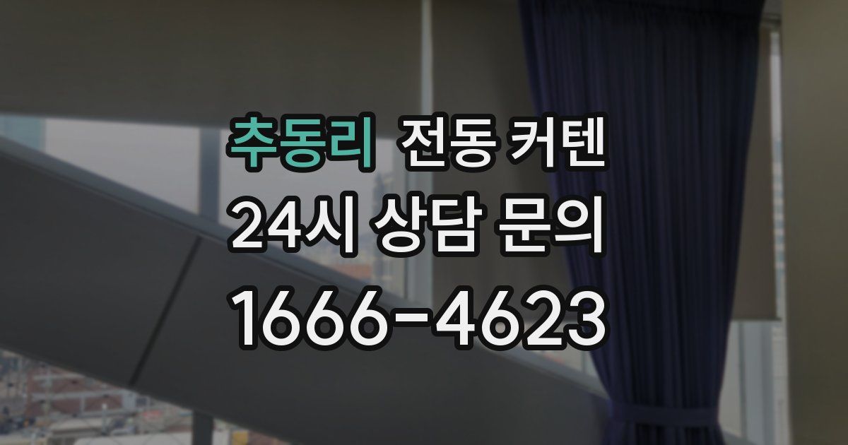 추동리 전동 커텐