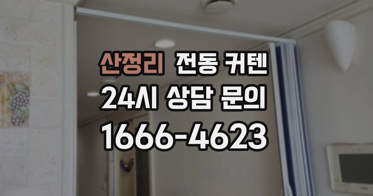 산정리 전동 커텐