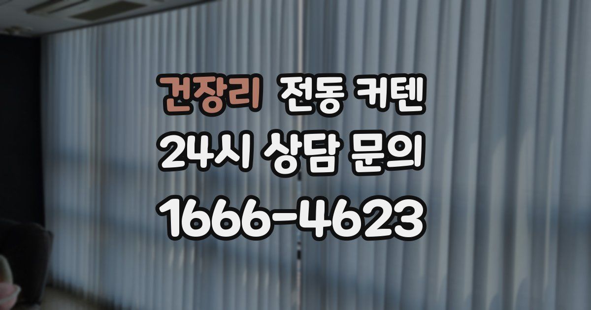건장리 전동 커텐
