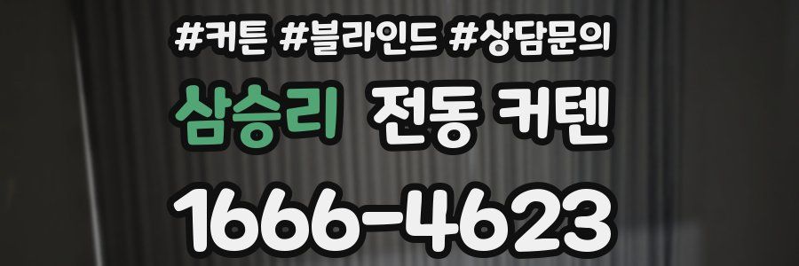 삼승리 전동 커텐