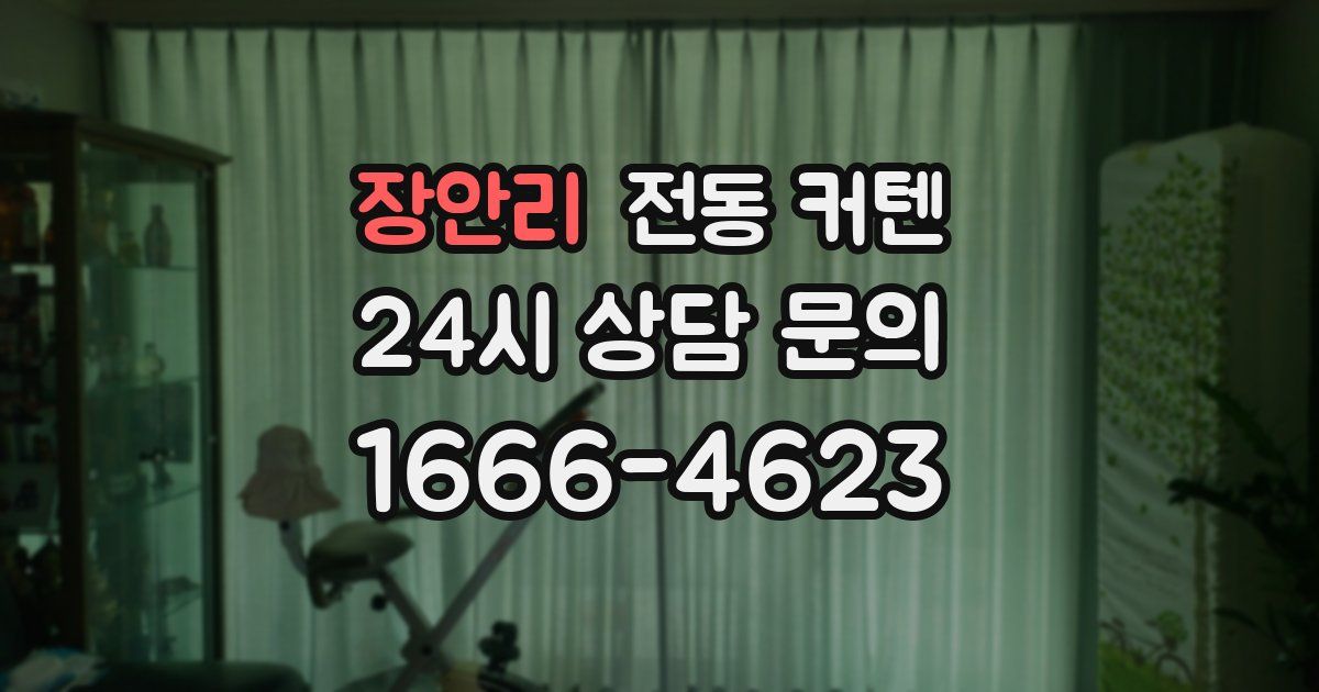 장안리 전동 커텐