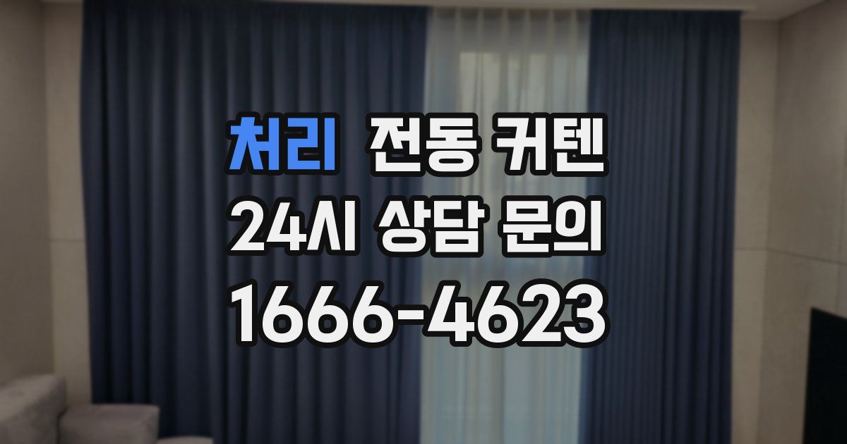 처리 전동 커텐