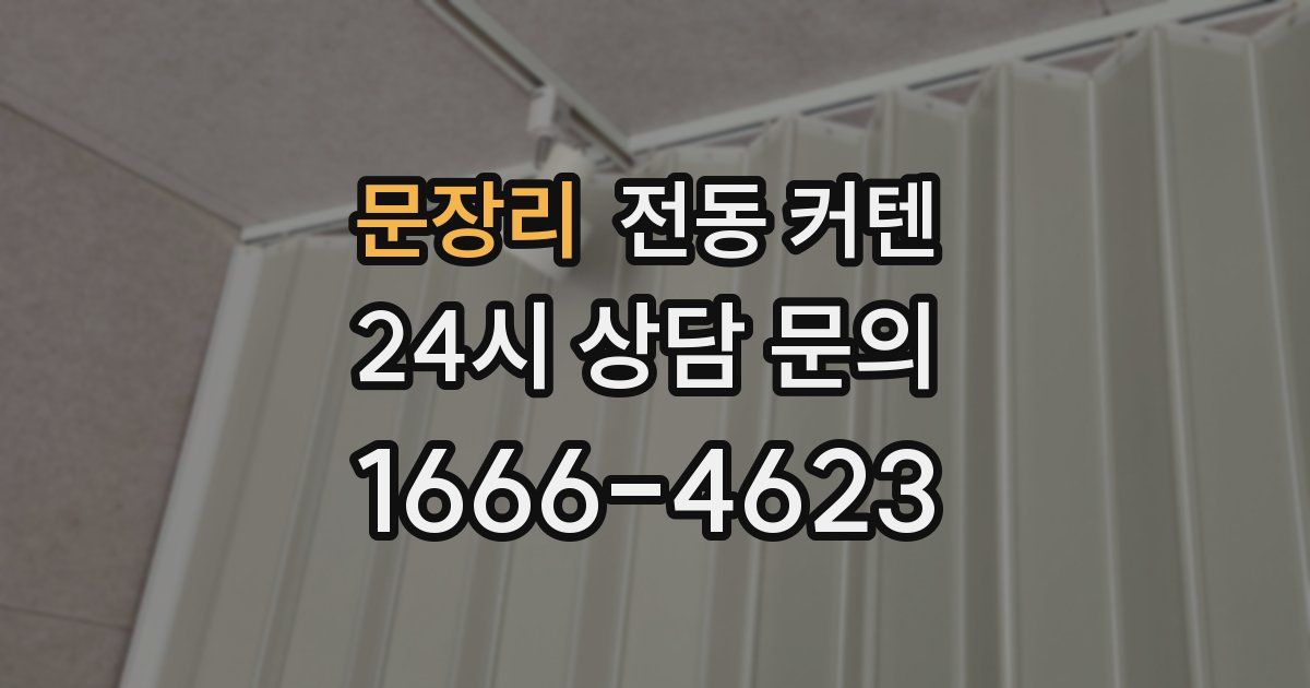 문장리 전동 커텐