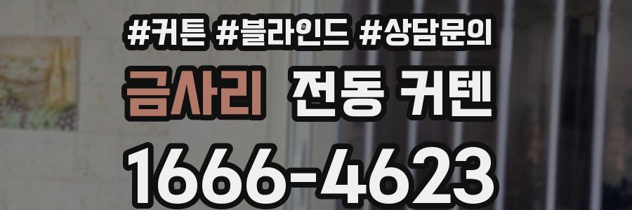 금사리 전동 커텐