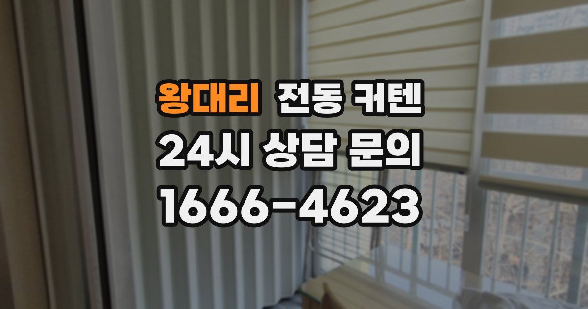 왕대리 전동 커텐