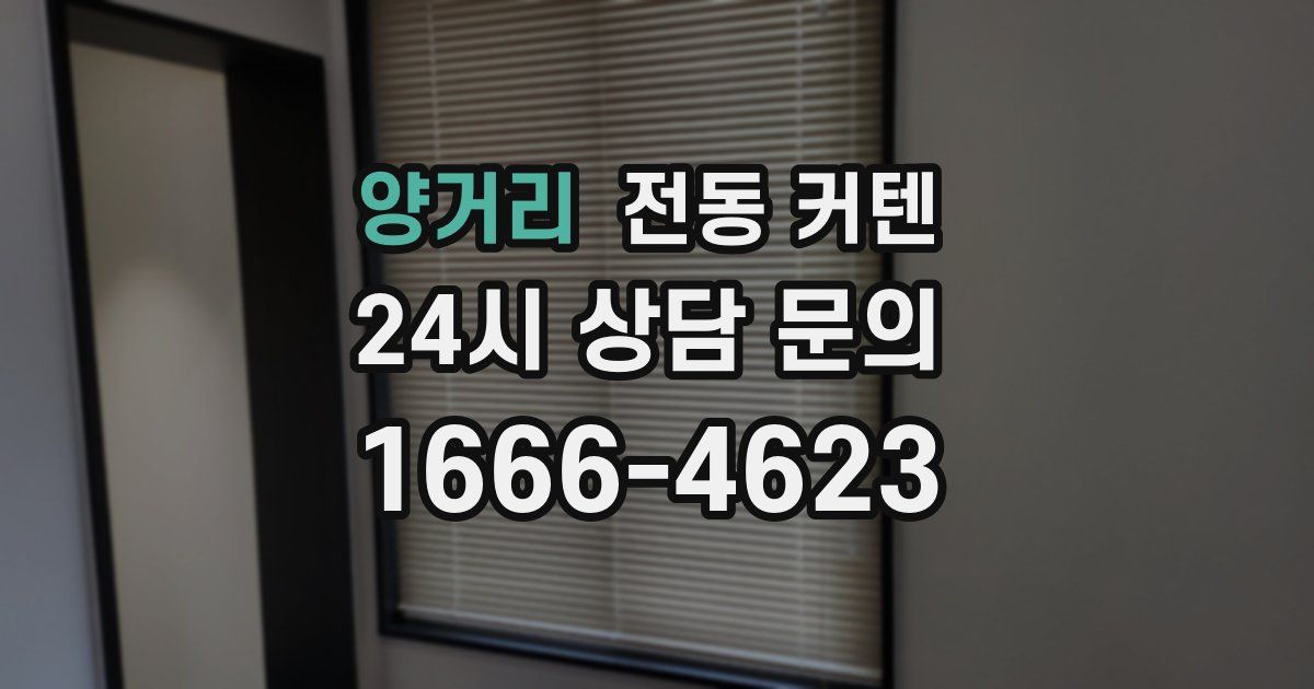양거리 전동 커텐