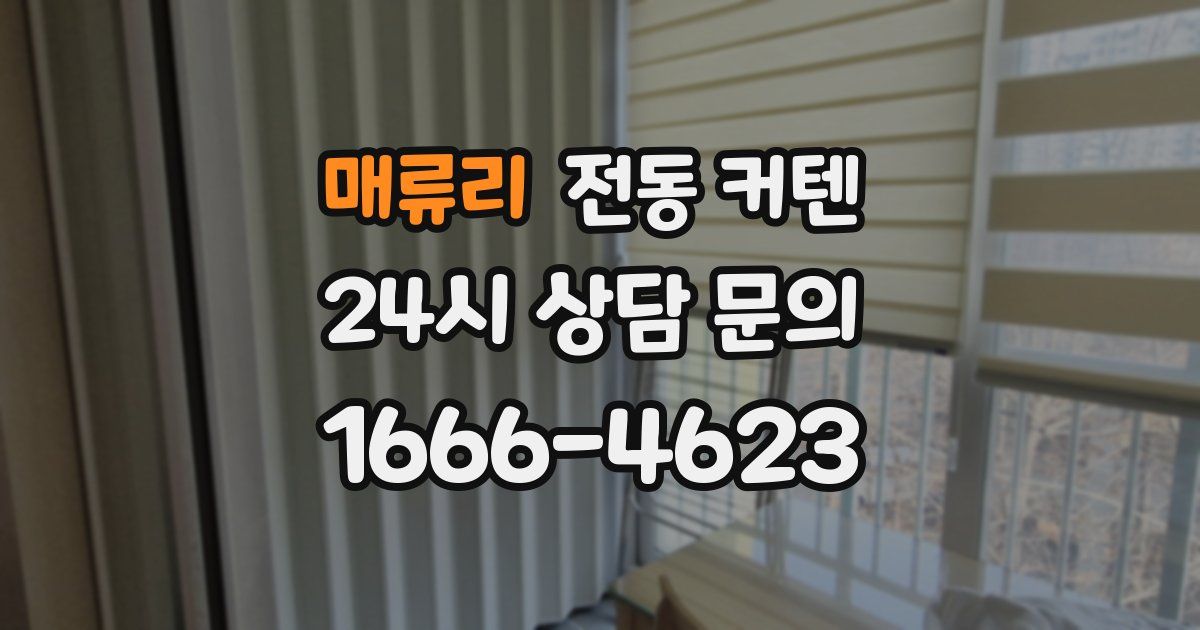 매류리 전동 커텐