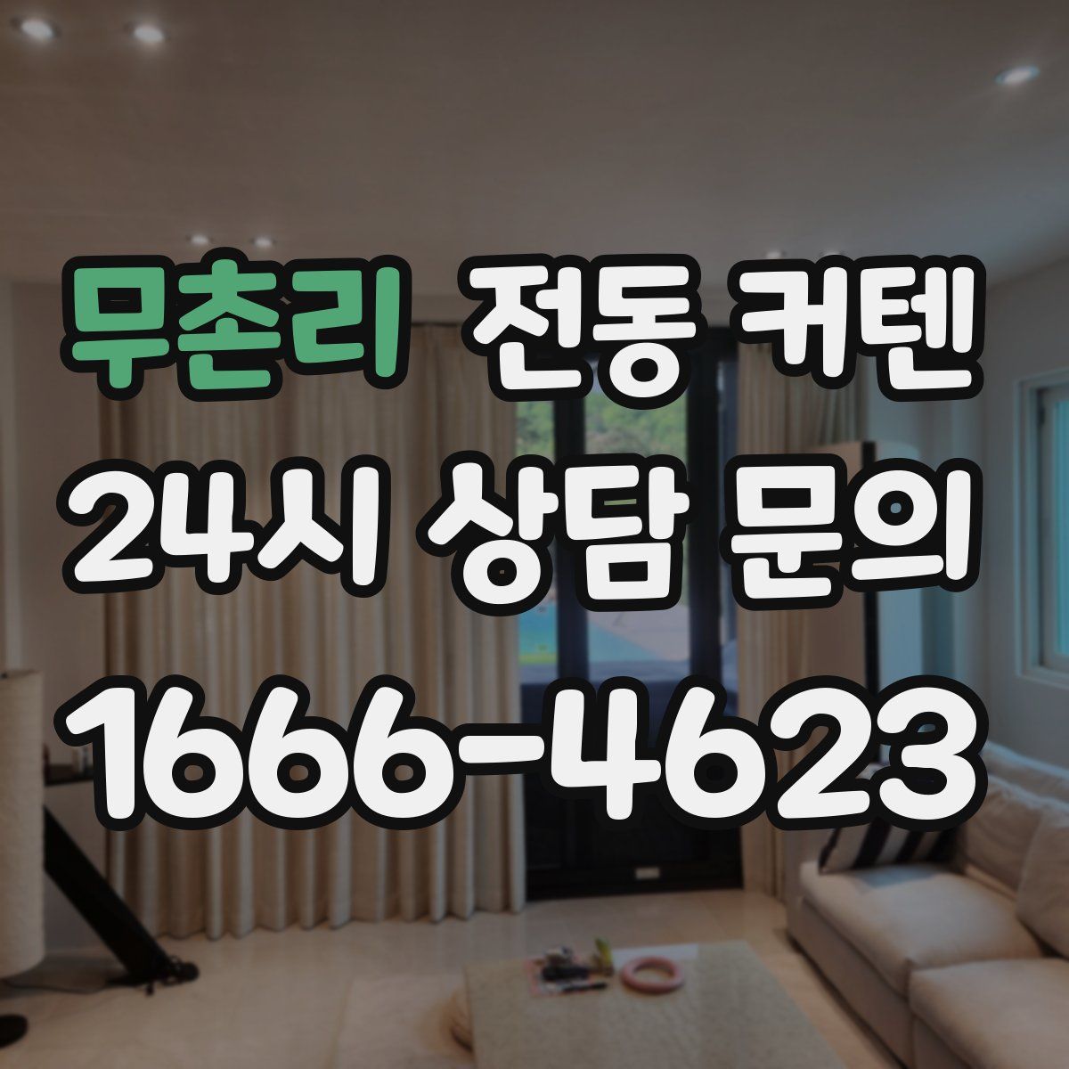 무촌리 전동 커텐