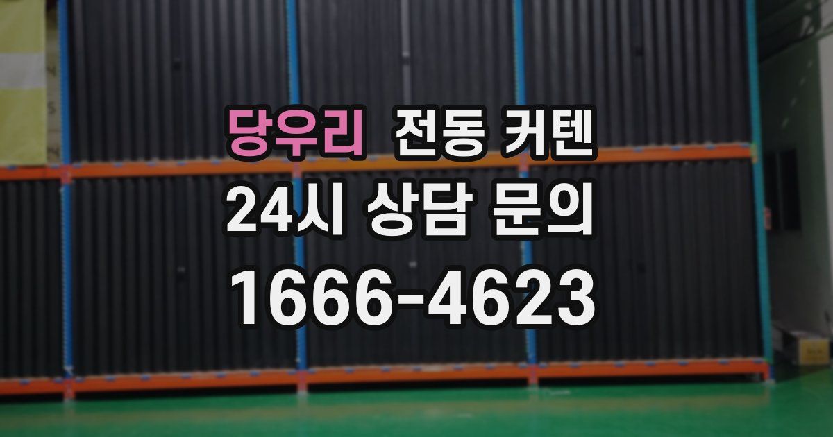당우리 전동 커텐