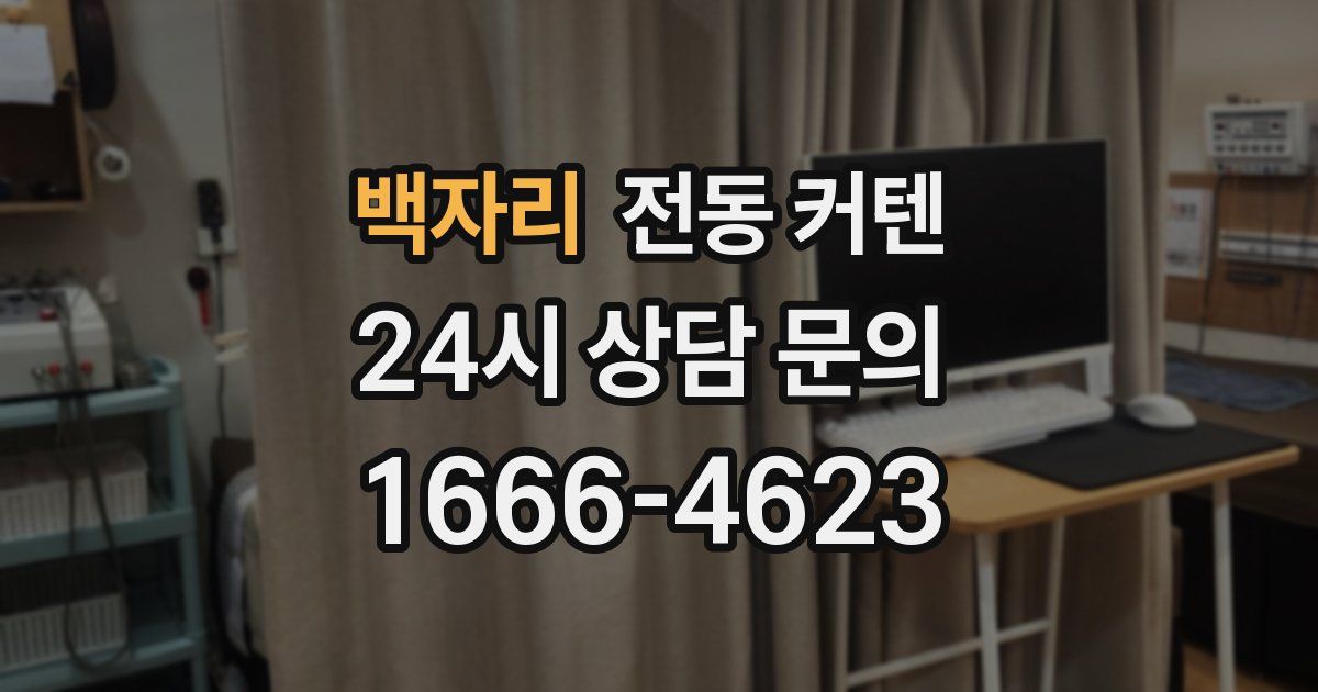 백자리 전동 커텐
