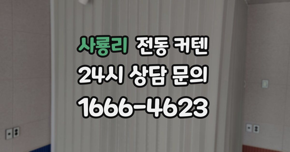 사룡리 전동 커텐
