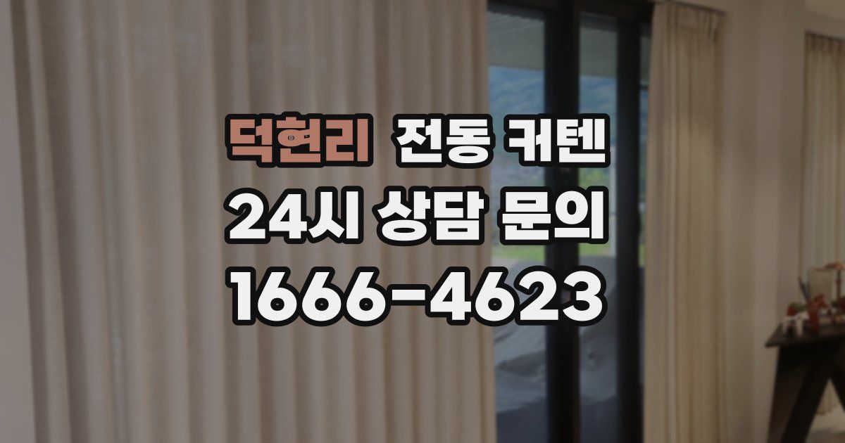 덕현리 전동 커텐