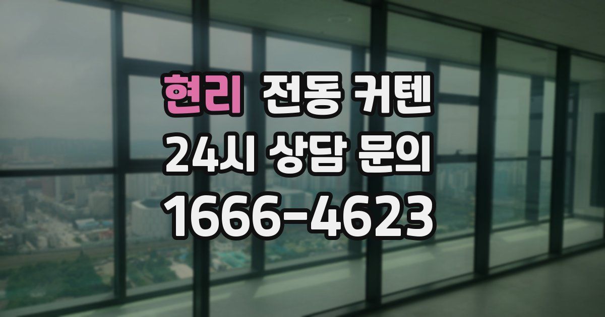 현리 전동 커텐