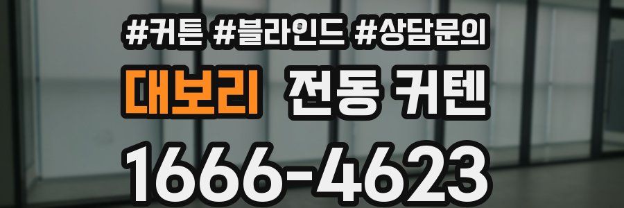 대보리 전동 커텐