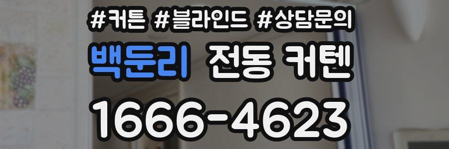 백둔리 전동 커텐