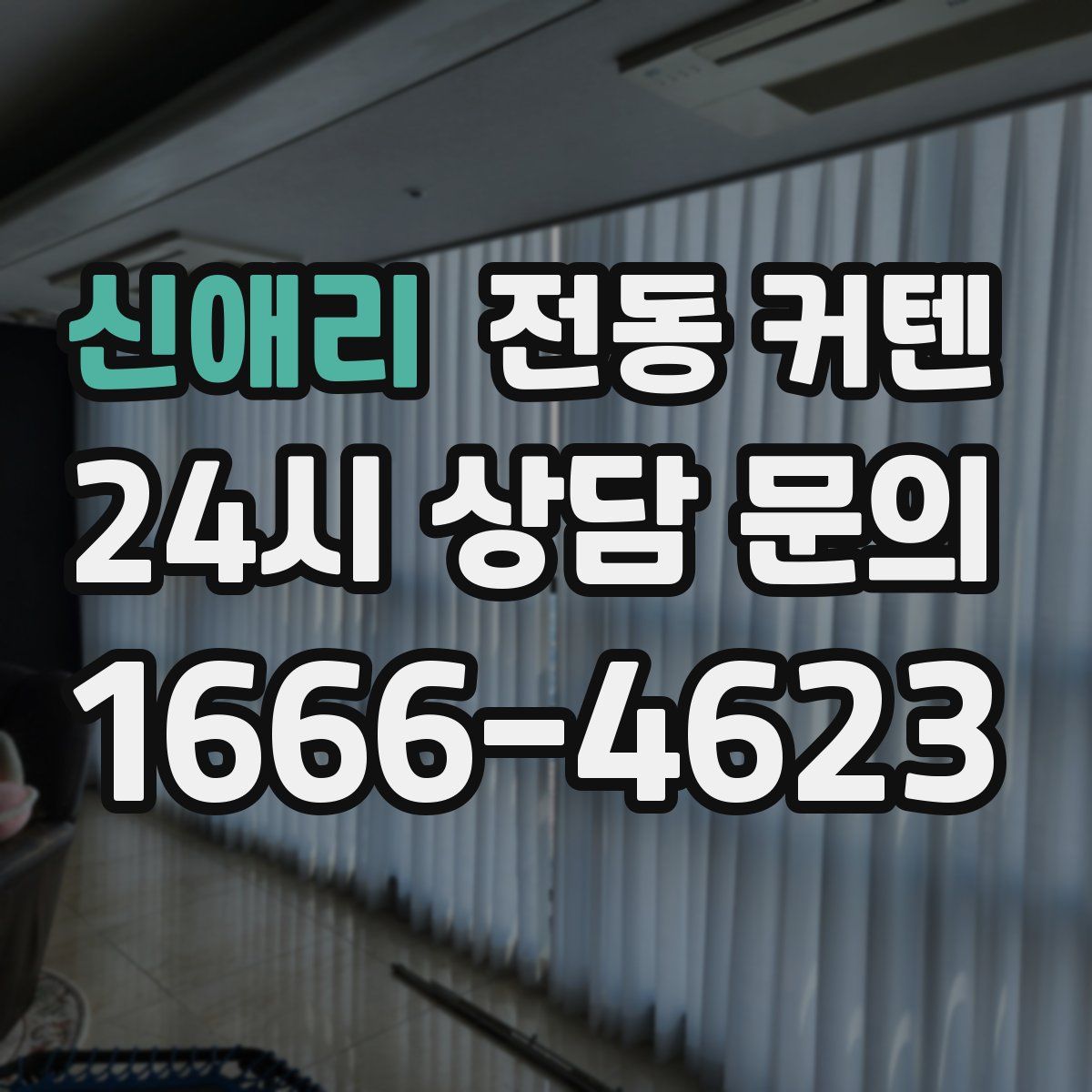 신애리 전동 커텐