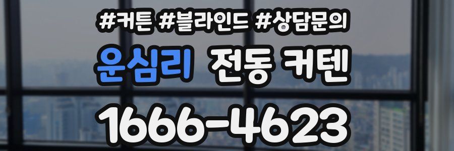 운심리 전동 커텐