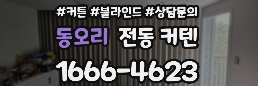동오리 전동 커텐