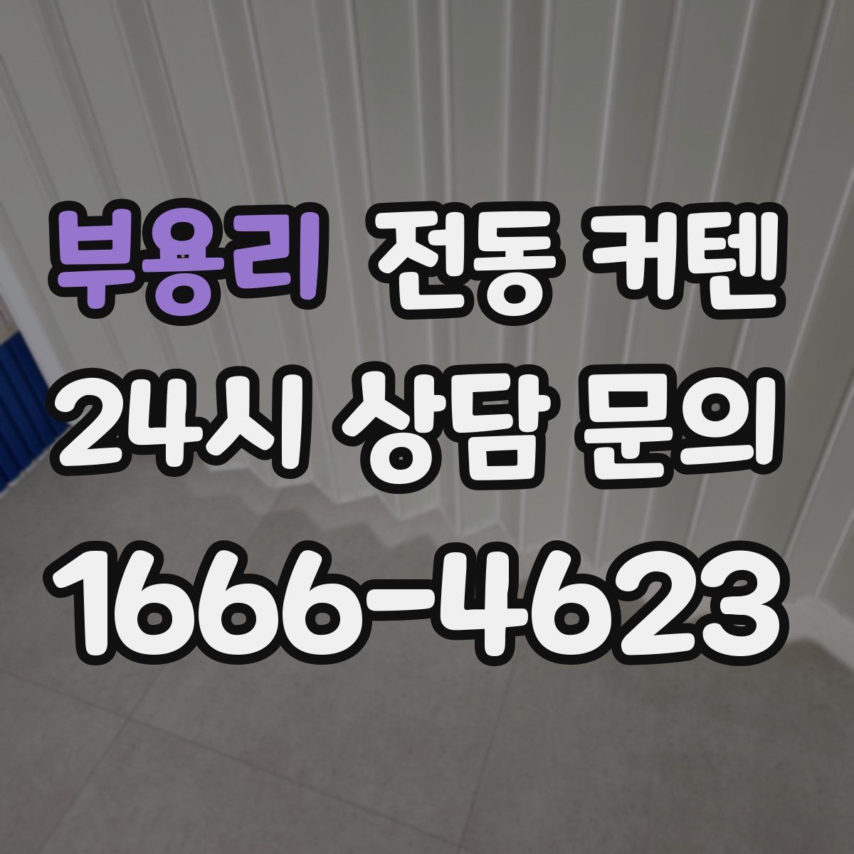 부용리 전동 커텐