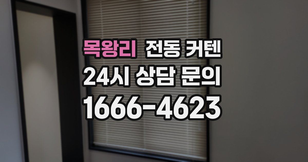 목왕리 전동 커텐