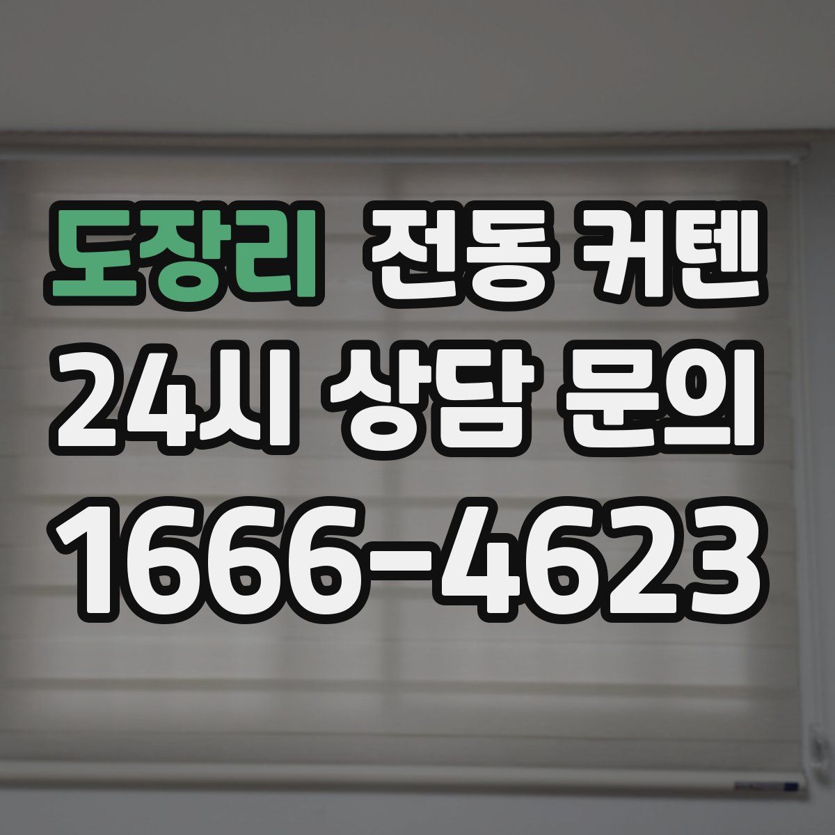 도장리 전동 커텐