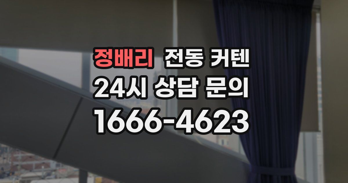 정배리 전동 커텐