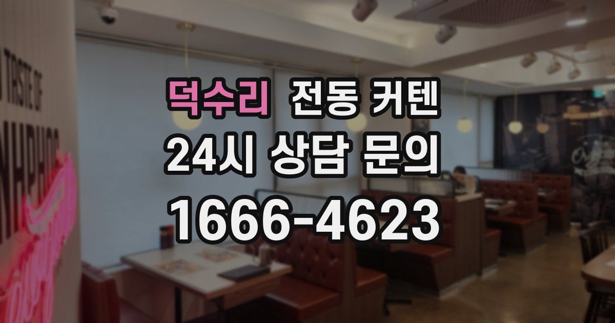 덕수리 전동 커텐