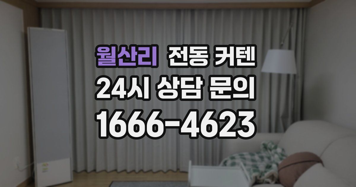 월산리 전동 커텐
