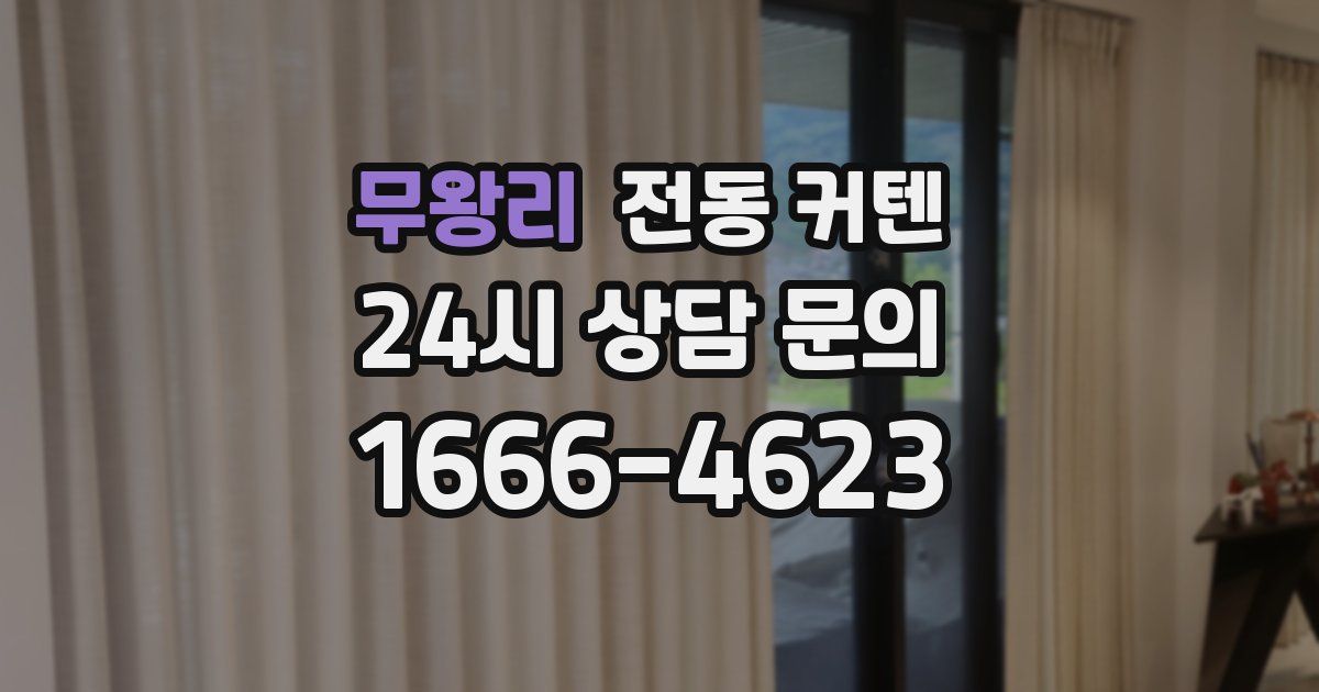 무왕리 전동 커텐