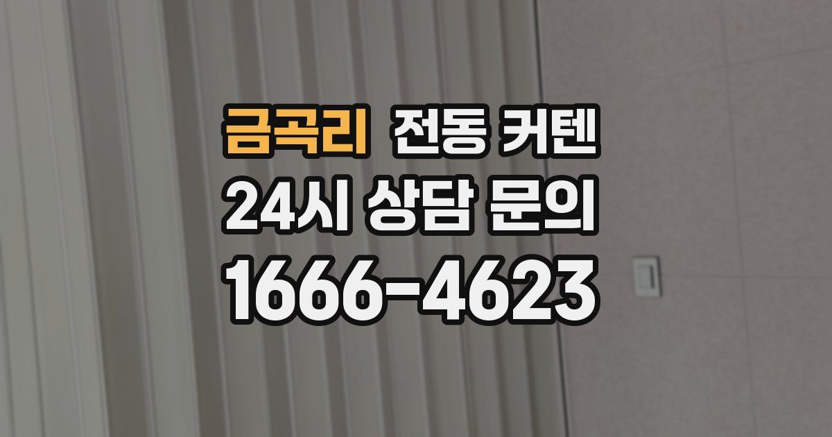 금곡리 전동 커텐