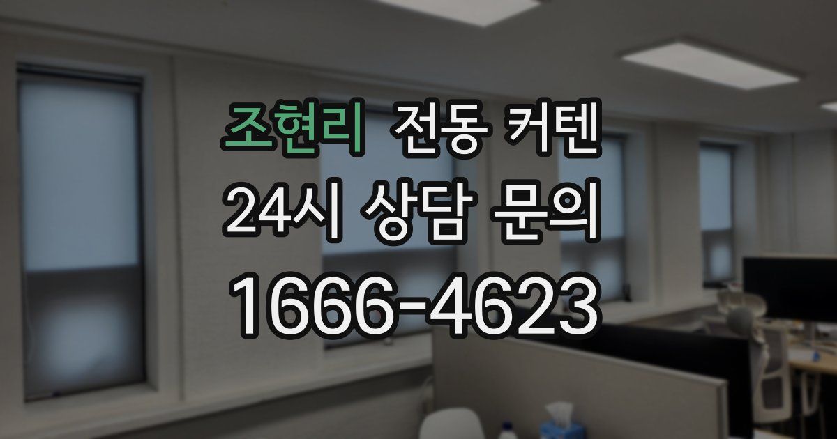 조현리 전동 커텐