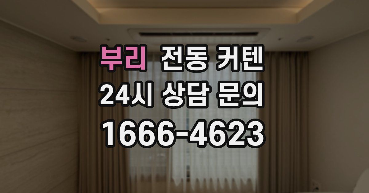 부리 전동 커텐