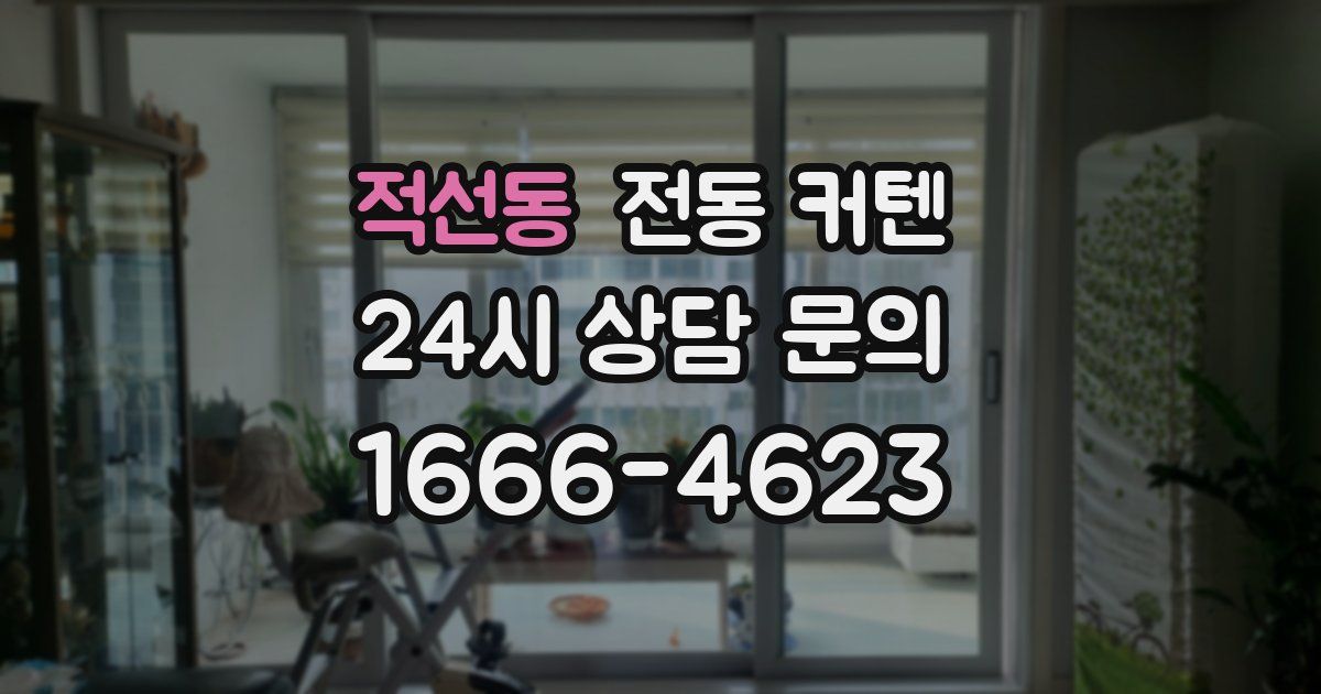 적선동 전동 커텐