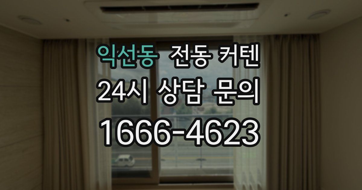 익선동 전동 커텐