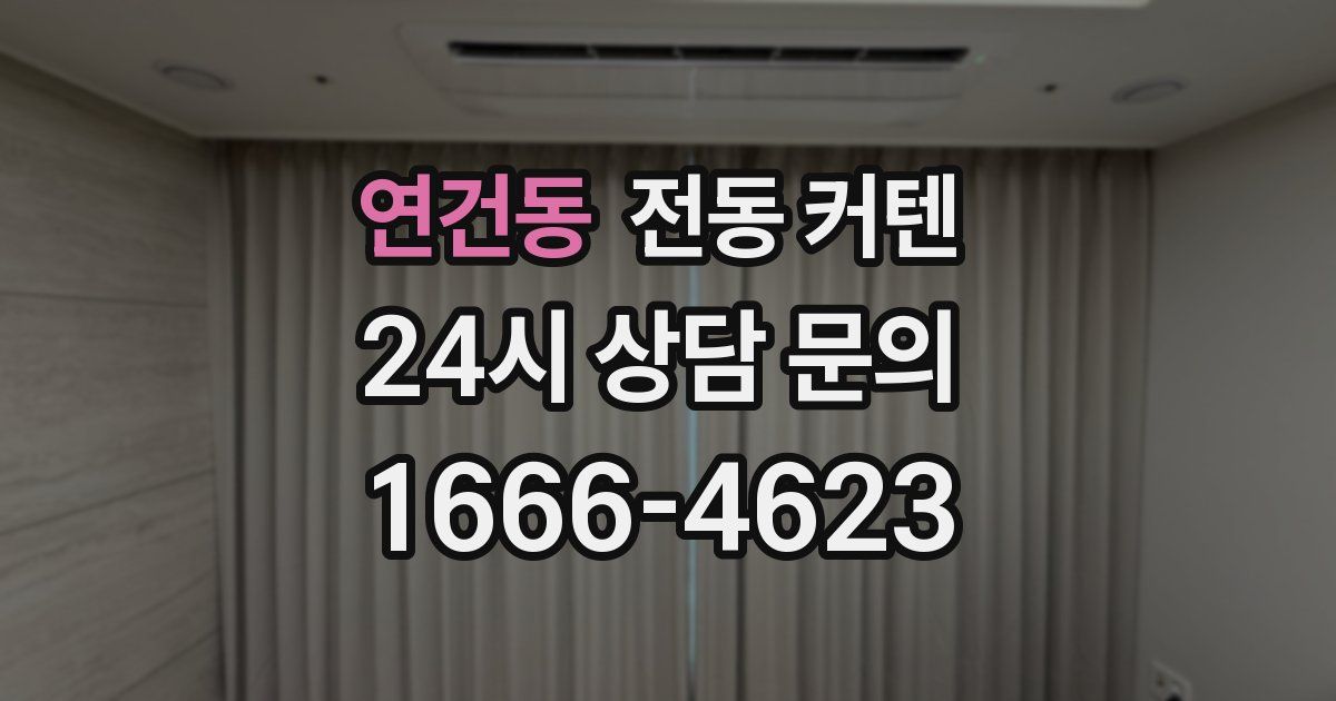 연건동 전동 커텐