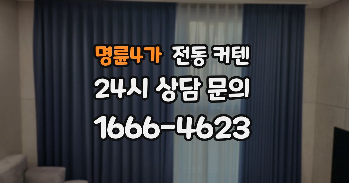 명륜4가 전동 커텐