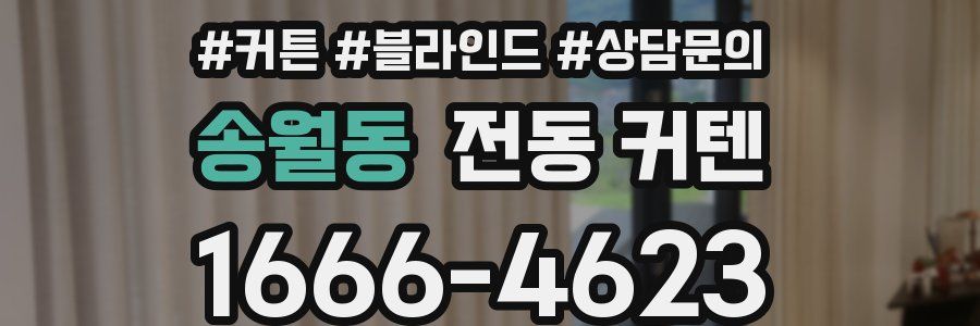 송월동 전동 커텐