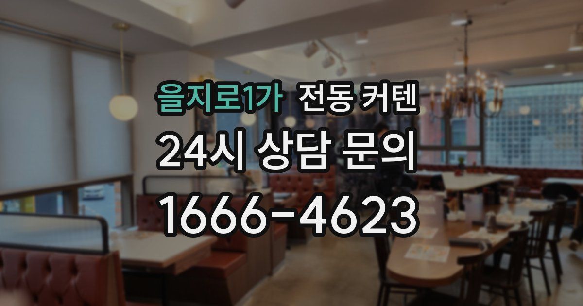 을지로1가 전동 커텐