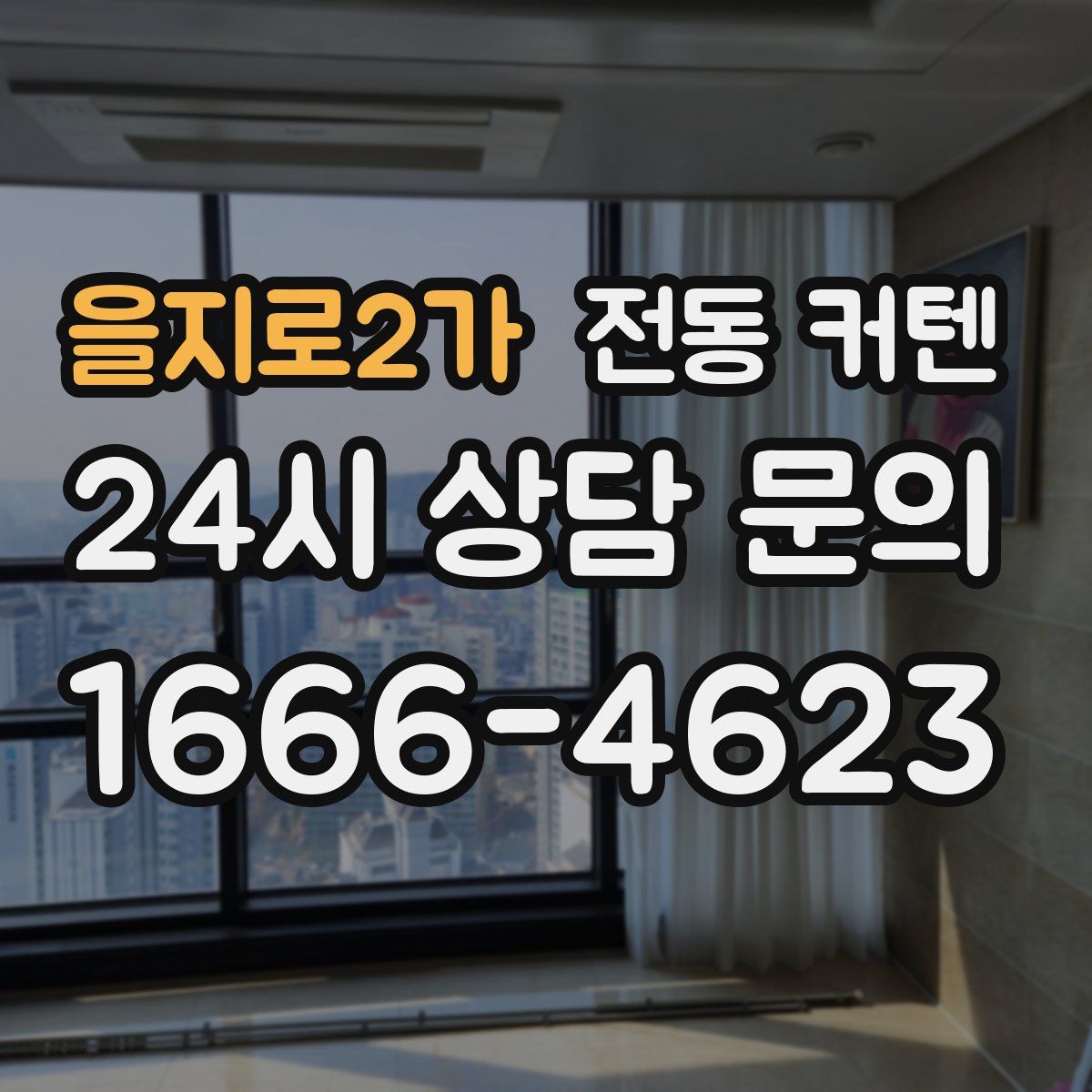 을지로2가 전동 커텐